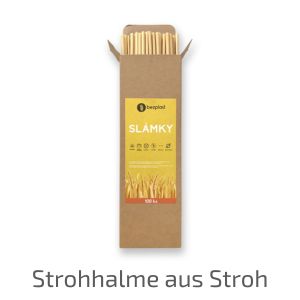 Strohhalme aus Stroh